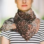 Scarves Scarf, women's scarfs online Foto Fabrique Pink & Black Silk Scarf