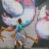Village Dog 100% Silk Scarf