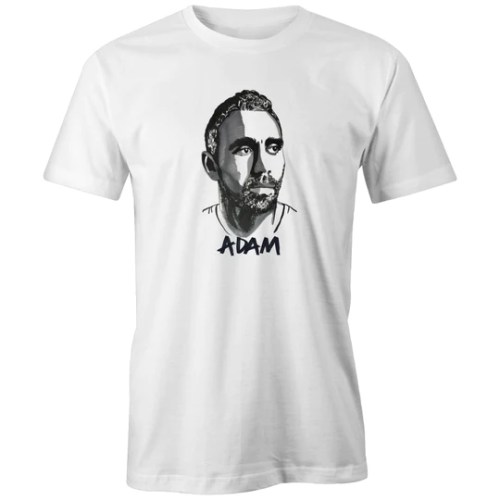 iconic Adam T Shirt -Adam Goodes Slim-Regular fit Crew neck 100% organic combed cotton t shirt iconic Adam T Shirt -Adam Goodes Slim-Regular fit Crew neck 100% organic combed cotton t shirt