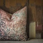 Pink & Black 100% Linen Cushion Cover