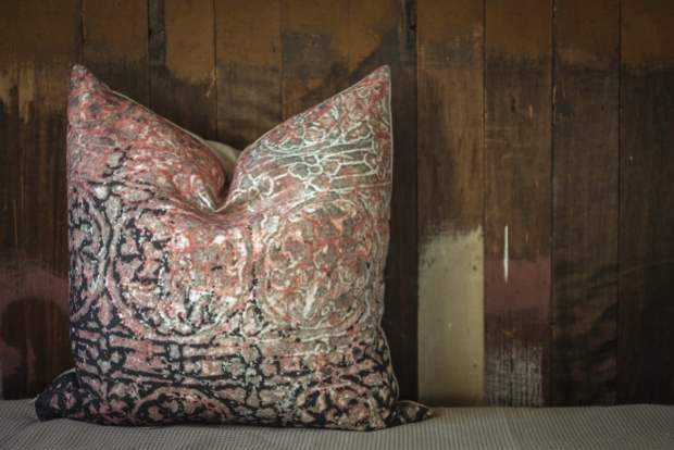 b&pink.cushion.forrest Pink & Black 100% Linen Cushion Cover