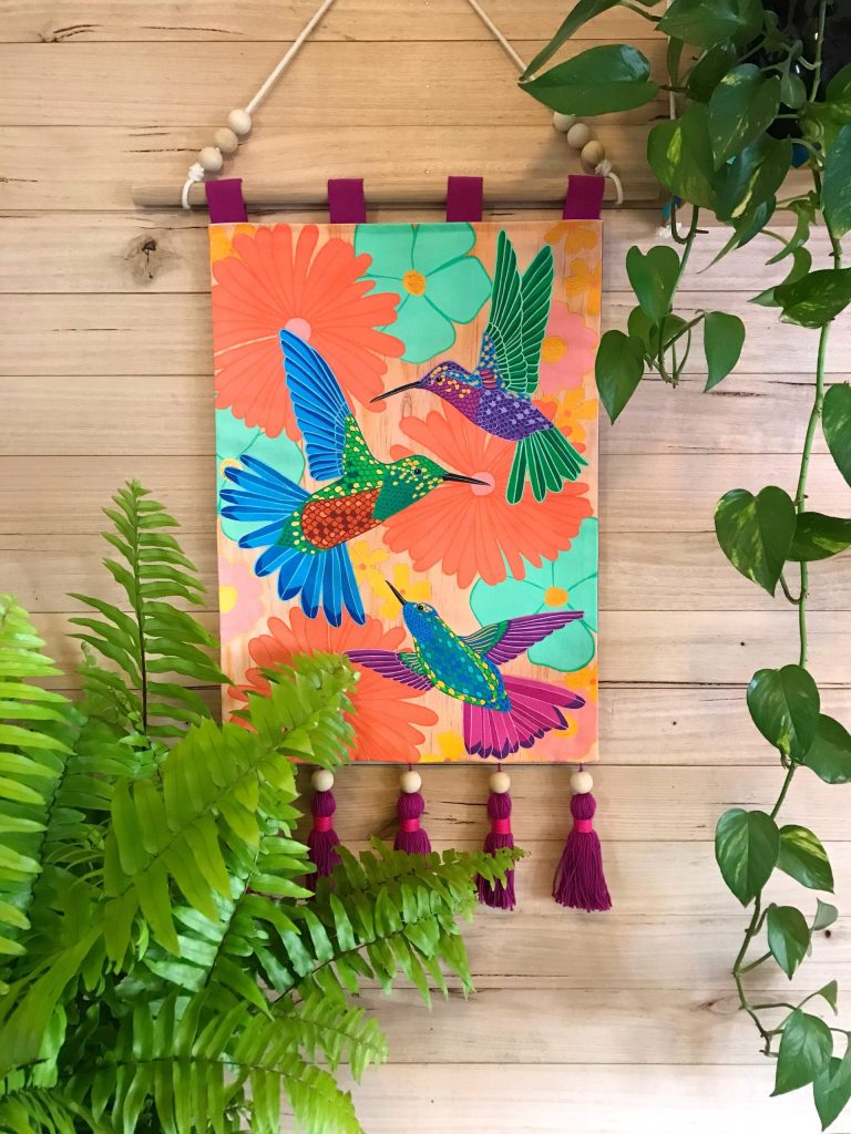 Australian Art Electric Hummingbird Wall Hanging by Hola by Isabel online including Australiana and iconic artists prints,