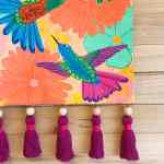 Australian Art Electric Hummingbird Wall Hanging