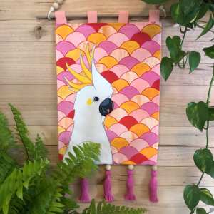 Australian Art La Cocky Wall Hanging and iconic artists prints, made locally in Melbourne Australia