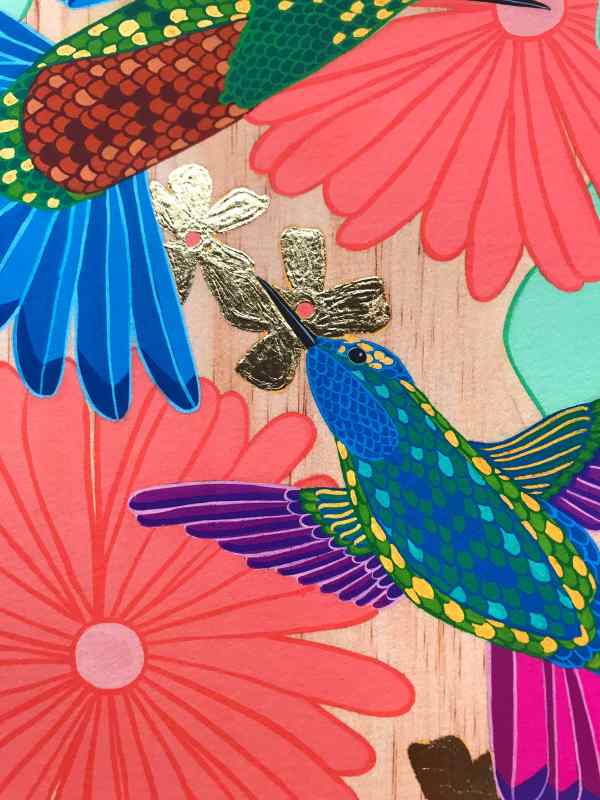 D5CF19C3-F3BF-4368-9334-63117A5A8DBD Australian Art Electric Hummingbird Gold Leaf Edition