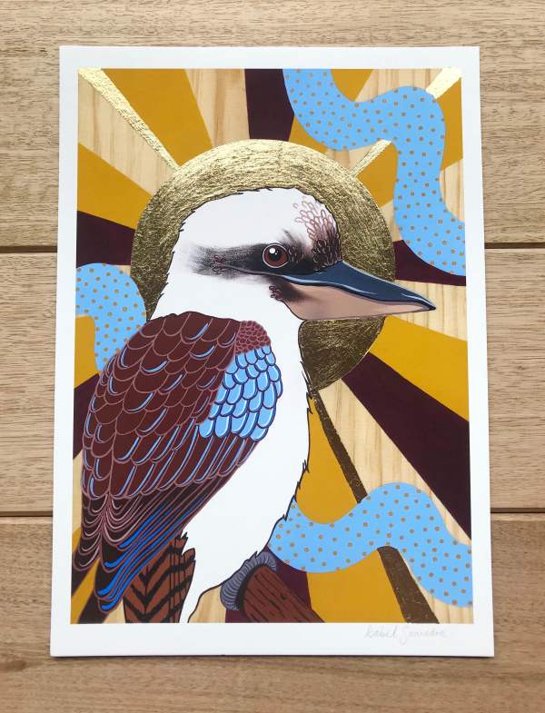 Australian Art Rising Sun Gold Leaf Edition A4 online including Australiana and iconic artists prints, made locally in Melbourne Australia Australian Art Rising Sun Gold Leaf Edition A4 online including Australiana and iconic artists prints, made locally in Melbourne Australia