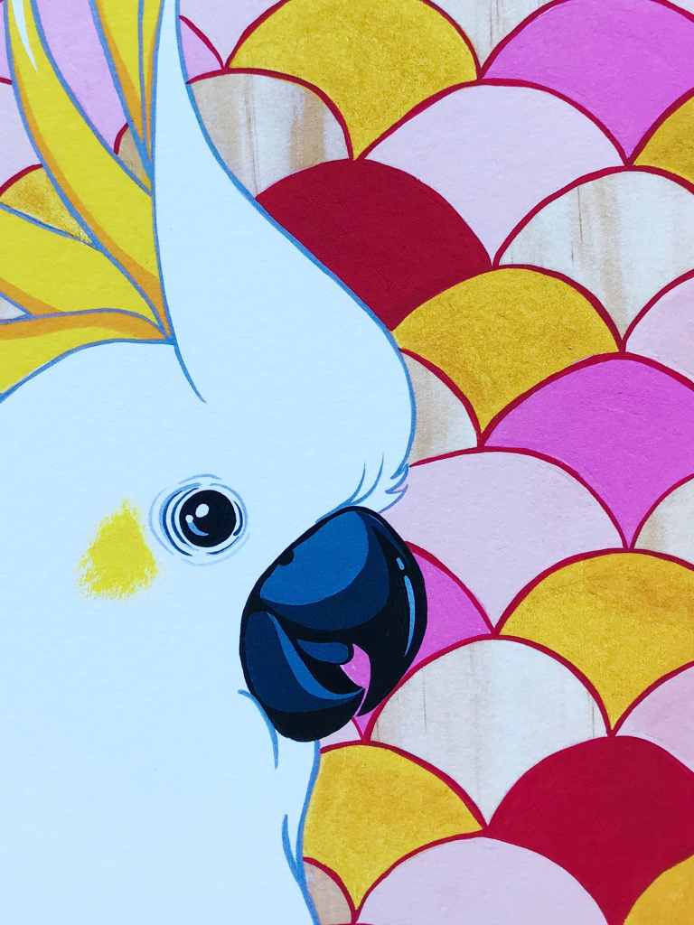 Australian Art La Cocky the Cockatoo Print