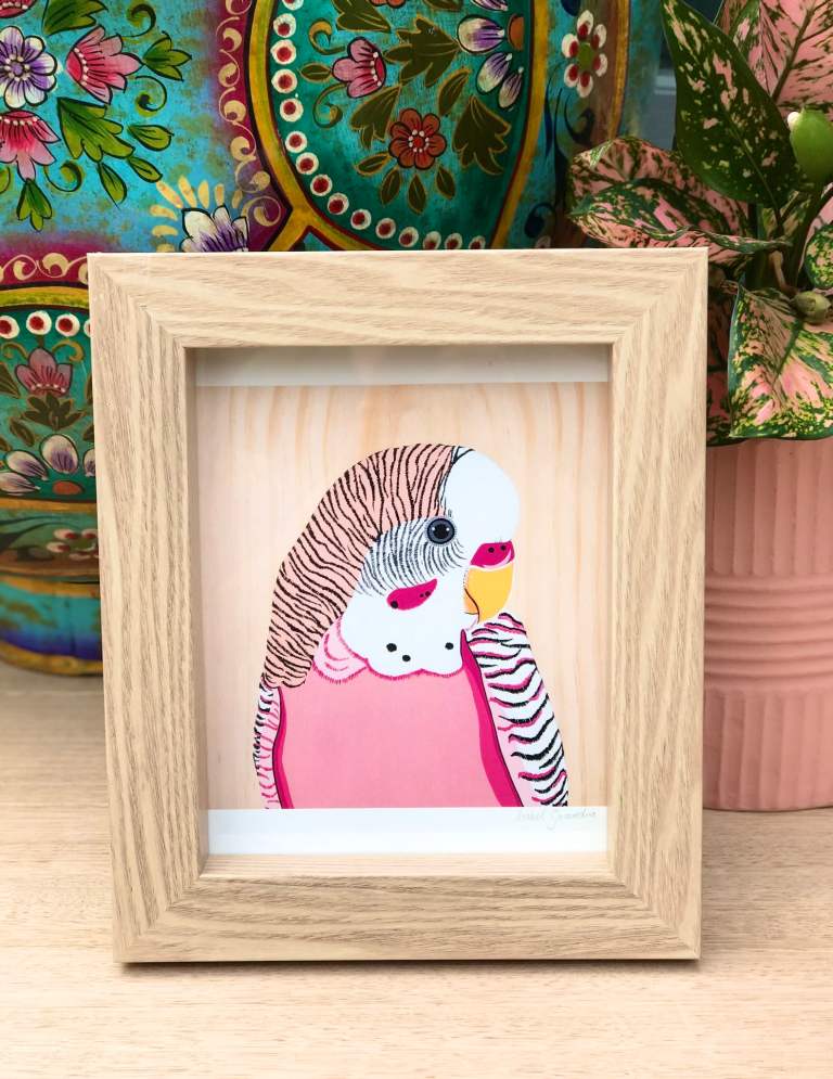 7064DFB4-CB23-4B1F-A8F1-279D56419AF4 Australian Art Pip the Budgie