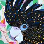 Australian Art Black Cockatoo Print