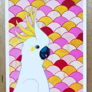 Australian Art La Cocky the Cockatoo Print