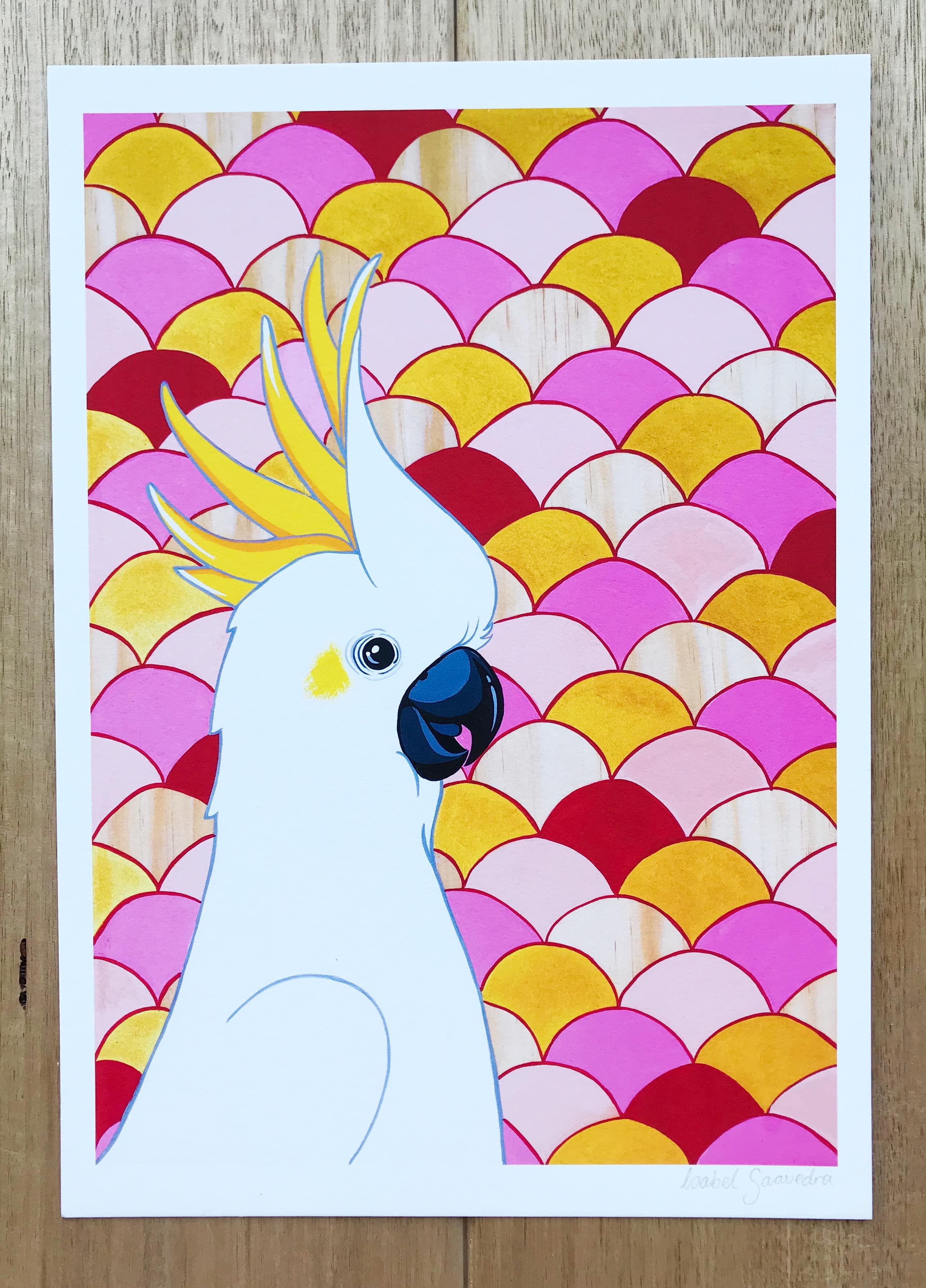 Australian Art La Cocky the Cockatoo Print