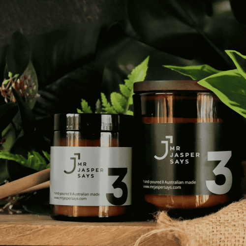 mr jasper says "#3" the nature lover kinda guy. candle
