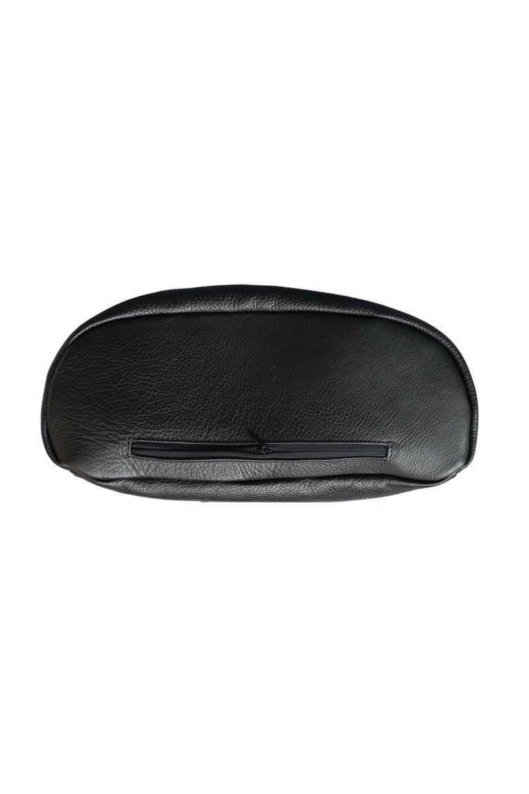 Hoopla Premium Black Leather Backpack
