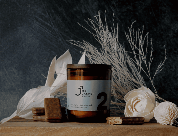 Mr Jasper Says "#2" The sweet kinda guy Candle.