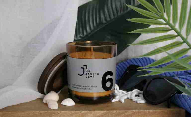 Mr Jasper Says "#6" The surfer kinda guy. Candle