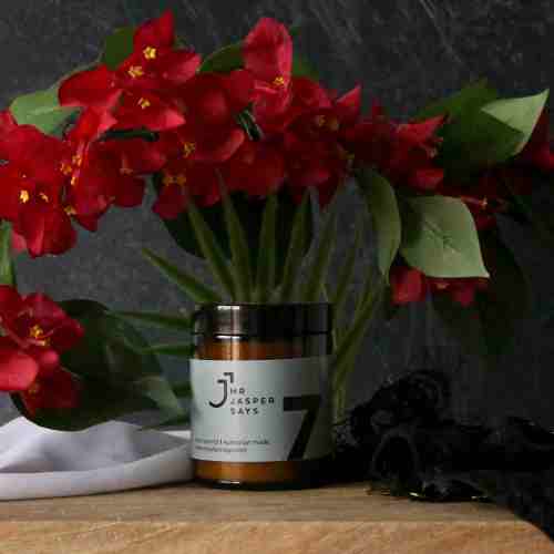 Mr Jasper Says "#7" The passionate kinda guy. Candle Mr Jasper Says "#7" The passionate kinda guy. Candle