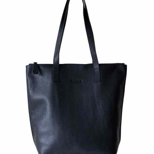 Hoopla Women's Small Black Zip Tote Bag