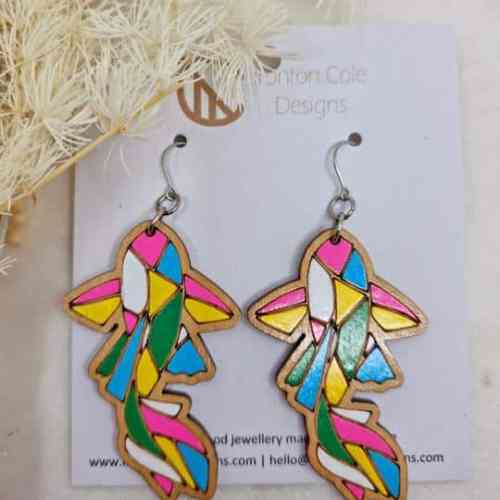 Women's Colourful Koi Earrings