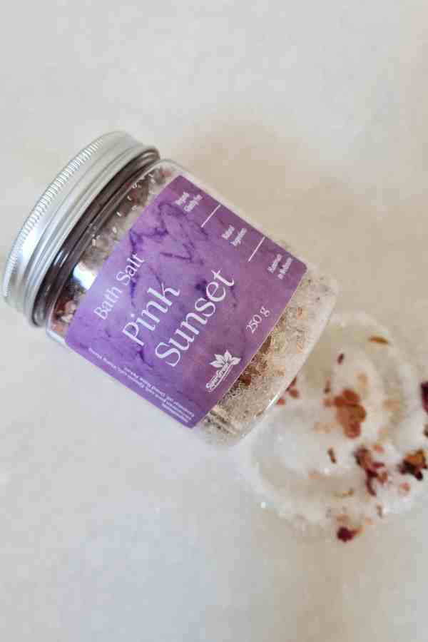 Pink Sunset Handmade bath soak