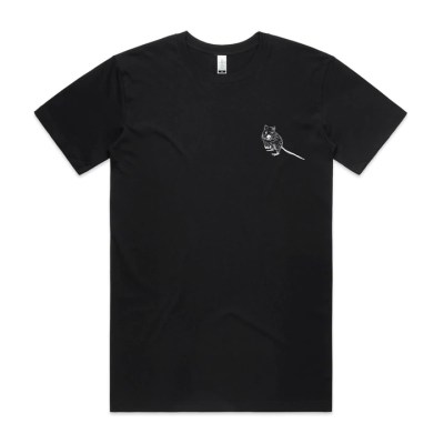 High Tees Quokka Pocket Unisex Tee Australian animal print black t Shirt