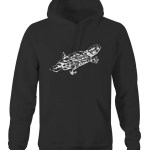 High Tees Platypus Hoodie Australian Animal Black Hoodie High Tees Platypus Hoodie Australian Animal Black Hoodie