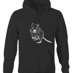 High Tees Quokka Unisex Hoodie Australian Animal print hoodie