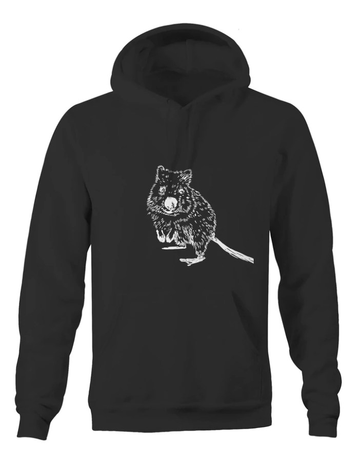 High Tees Quokka Unisex Hoodie Australian Animal print hoodie