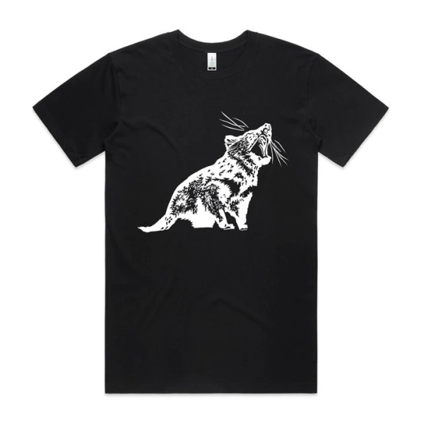 High Tees Tessie Devil Unisex Tee Australian Animal T Shirt Print in black