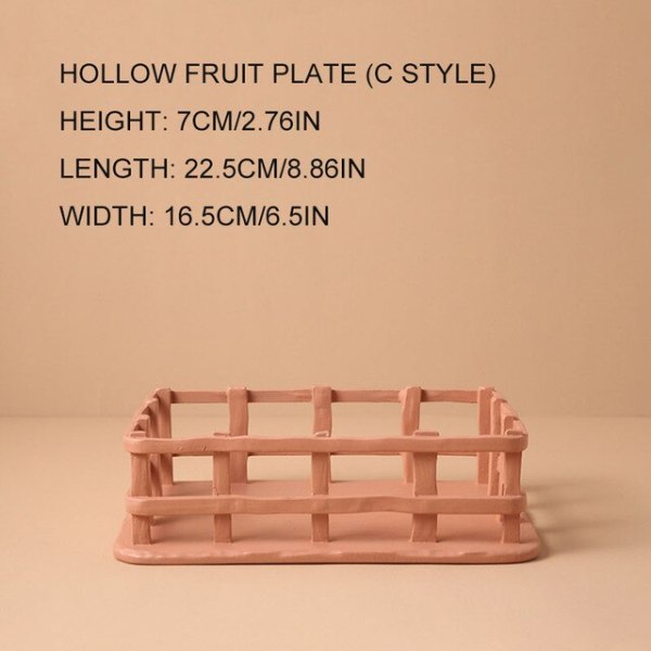 Lazzy House Resin Fruit Tray