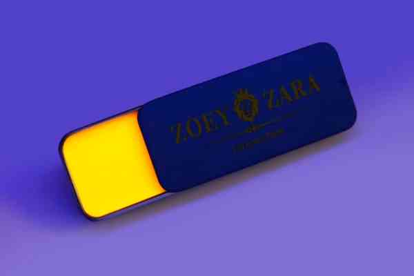Xoe and the Fox UV Glow Orange Spritz Lip Balm