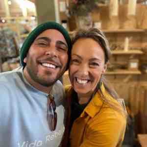 Aimee from Wilde Aroma smiling with friend
