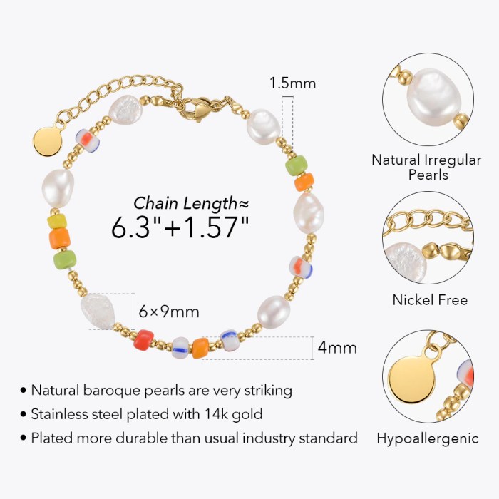 Women’s Boho Pearls Bracelet