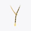 Good Luck Always – Black Leather Gold Chain Necklace Good Luck Always – Black Leather Gold Chain Necklace