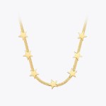 The Classic Snake Chain Stars Choker Necklace The Classic Snake Chain Stars Choker Necklace