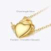 Women’s Gift Idea Gold Heart Locket Necklace