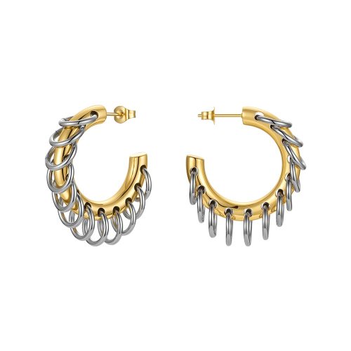 Women's Punk Chain Hoop Earrings