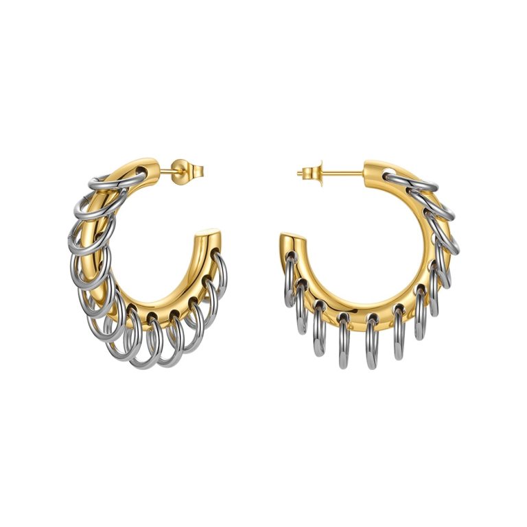 Women's Punk Chain Hoop Earrings