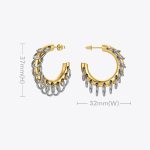 Punk Circle Loop Earrings 6