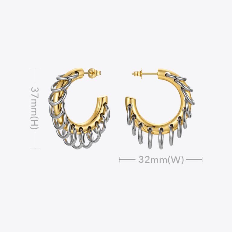 Punk Circle Loop Earrings 6