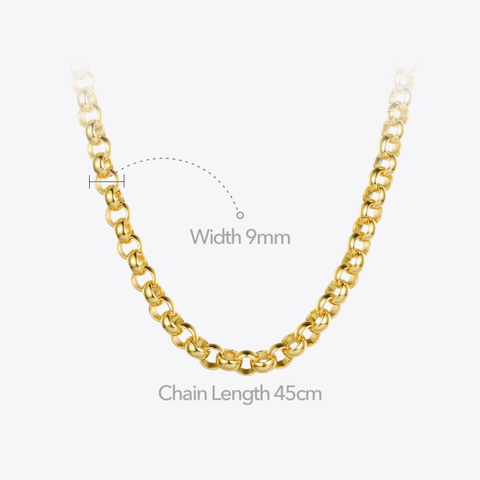 Gold Chain Choker Necklace