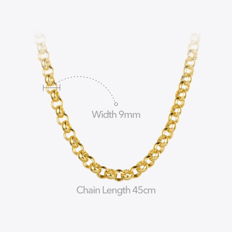 Gold Chain Choker Necklace