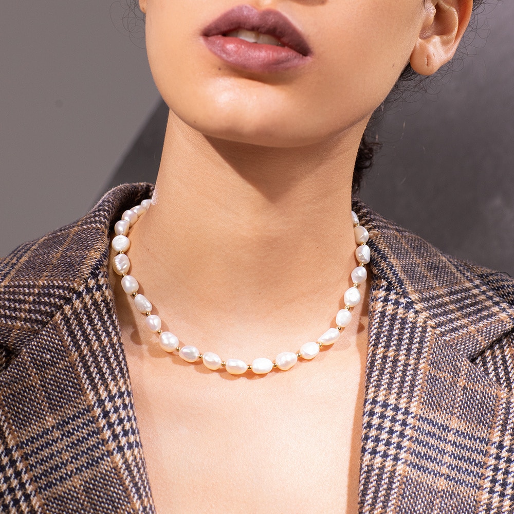 The Only Natural Pearl Choker Necklace
