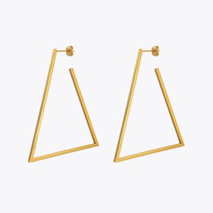 Women’s The Geo Triangle Hoop Earrings