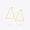 Women’s The Geo Triangle Hoop Earrings