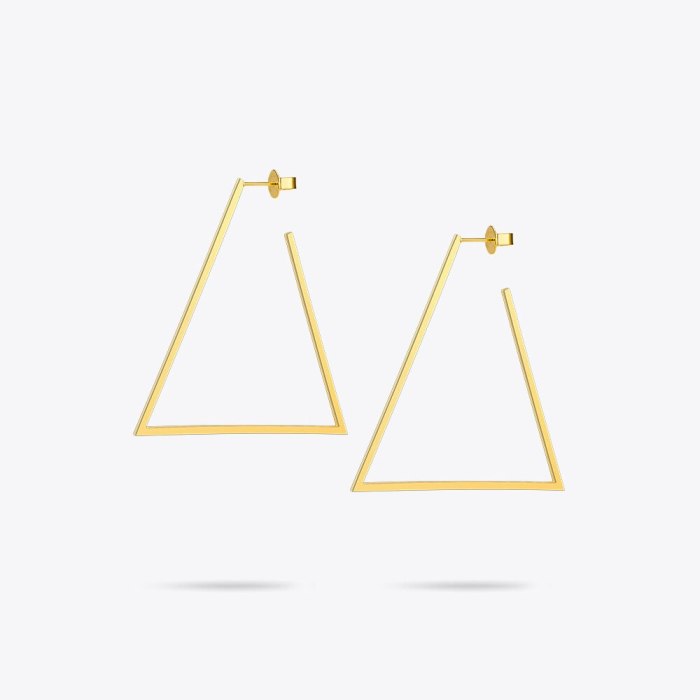 Women’s The Geo Triangle Hoop Earrings