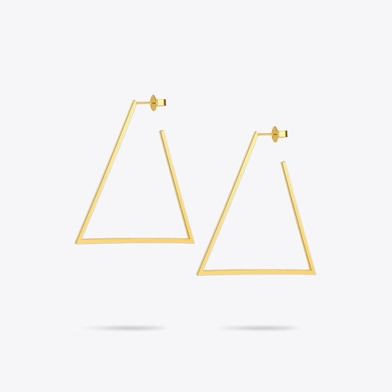 Women’s The Geo Triangle Hoop Earrings