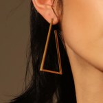 Women’s The Geo Triangle Hoop Earrings