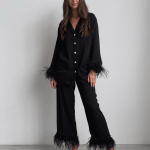 Women's Feather Pyjamas loungewear set Women's Feather Pyjamas loungewear set