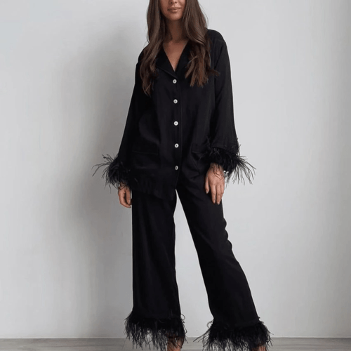Women's Feather Pyjamas loungewear set