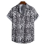 The Vibe Men's Printed B&W Shirt The Vibe Men's Printed B&W Shirt